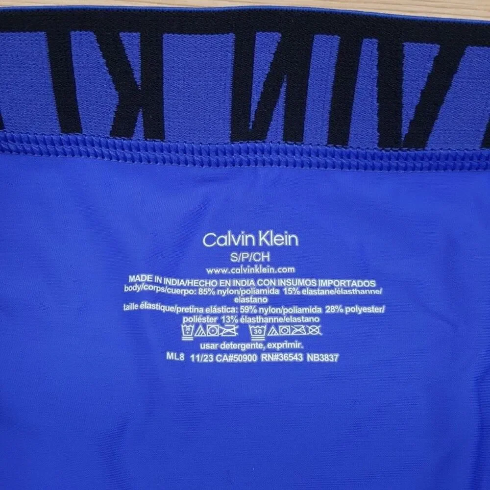 CALVIN KLEIN Boxer Briefs Mens Small Blue Intense Power Ultra Cooling Microfiber